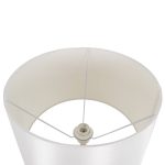 Minimal 1-Light White Floor Lamp with Cone Shaped Shade 00828 ASHLEY