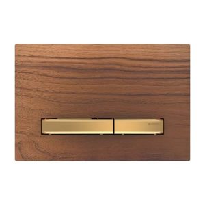 115.672.JX.2 Sigma 50 Geberit Natural Wood Dual Flush Plate for Concealed Cistern
