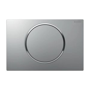115.758.KN.5 Sigma 10 Geberit Satine Flush Plate for Concealed Cistern Round Button