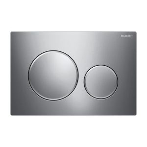 115.882.KH.1 Sigma 20 Geberit Chrome Dual Flush Plate for Concealed Cistern 2 Round Button