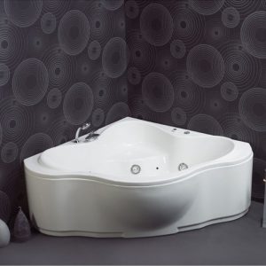 Modern Corner 2 Person Bath Tub 150x150 Sanitec Miranda 528
