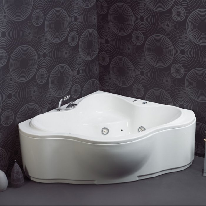 Modern Corner 2 Person Bath Tub 150×150 Sanitec Miranda 528