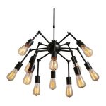 Φωτιστικά-οροφής-σαλονιού-αράχνη-πολύφωτα-industrial-μαύρα-μεταλλικά-SPIDER-01012