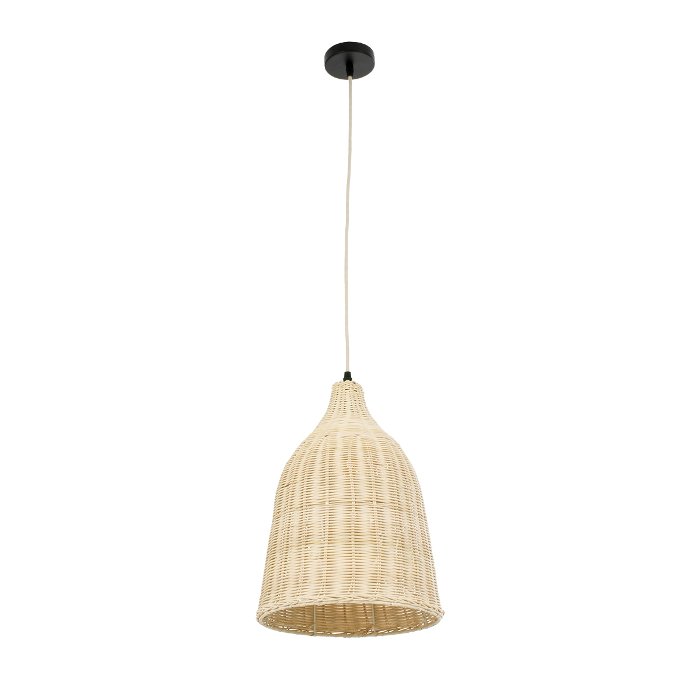 Vintage Wood Bamboo Beige Pendant Ceiling Light Nath 01202