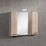 Thivi 80-100 Bathroom Mirror Cabinet with 2 Storages in 5 Dimensions