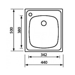 Διαστασεις νεροχυτη κουζινας sanitec με μια γουρνα Mondial 11934