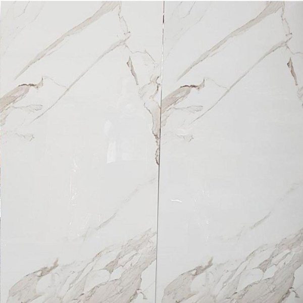 Statuario Carrara White Glossy Marble, Bianco Carrara Marble Tile 12×12
