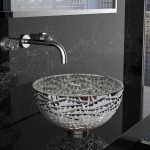 Italian-wash-basin-countertop-round-silver-Glass-Design-ICE-Lux-34-Silver