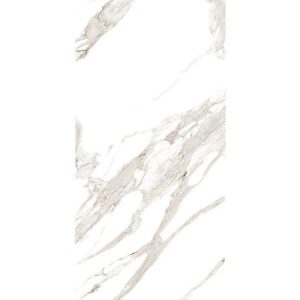 Statuario Carrara Πλακάκι Μεγάλων Διαστάσεων Στυλ Μάρμαρο Άσπρο Γυαλιστερό 60χ120