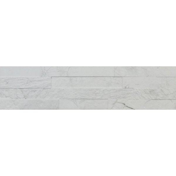 Tiffany White Πλακάκι Επένδυσης Τοίχου Στυλ Πέτρας Λευκό 15χ61