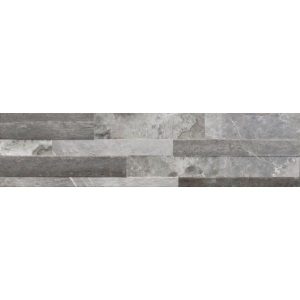 Tiffany Grey Πορσελανάτο Πλακάκι Επένδυσης Τοίχου Στυλ Πέτρας Γκρι 15χ61