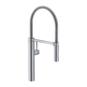Professional Stainless Steel Kitchen Mixer Tap with Pull Out Flexible Spray Franke Pescara XL