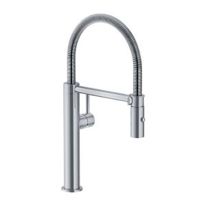 Professional Stainless Steel Kitchen Mixer Tap with Pull Out Flexible Spray Franke Pescara L