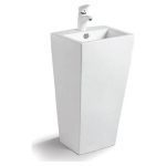 Modern Rectangular Porcelain Free Standing Wash Basin + 1 Tap Hole 44×38 Karag Marais G-303