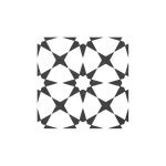 Antic Star Vintage White & Anthracite Patchwork Patterned Wall & Floor Ceramic Tile 33x33