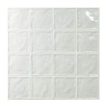 Πλακακια επενδυσης τοιχου γυαλιστερα ασπρα 15χ15 τετραγωνα Chic Blanco