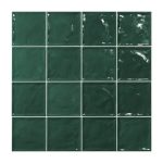 Πλακακια τοιχου κουζινας μπανιου πρασινα γυαλιστερα Chic Verde 15×15