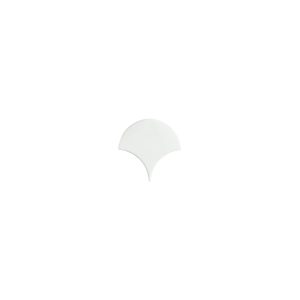 Squama Λευκό Διακοσμητικό Φολιδωτό Πλακάκι Λέπια Ψαριού Γυαλιστερό 12,7χ6,2