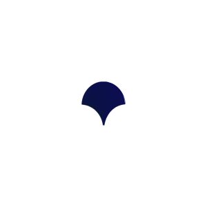 Squama Μπλε Διακοσμητικό Φολιδωτό Πλακάκι Λέπια Ψαριού Γυαλιστερό 12,7χ6,2