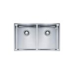 Modern Undermount 2 Bowl Stainless Steel Kitchen Sink 74×45 Franke BBX 220 34-34