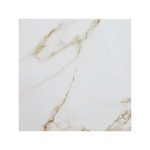Carrara Gold Λευκό Γυαλιστερό Πλακάκι Δαπέδου Στυλ Μάρμαρο με Χρυσά Νερά 45x45