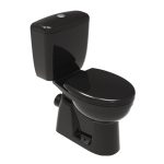 Επιδαπεδιες λεκανες τουαλετας μαυρες πισωστομιες σετ Porta Black set-0079