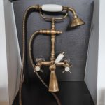 Ιταλικες μπαταριες μπανιου λουτρου ρετρο μπρονζε Ottone Meloda AMPHORE Bronze