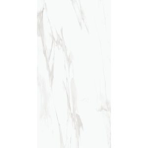 Statuario Elegant Μεγάλο Πλακάκι Δαπέδου Στυλ Μάρμαρο Άσπρο Γυαλιστερό 60χ120
