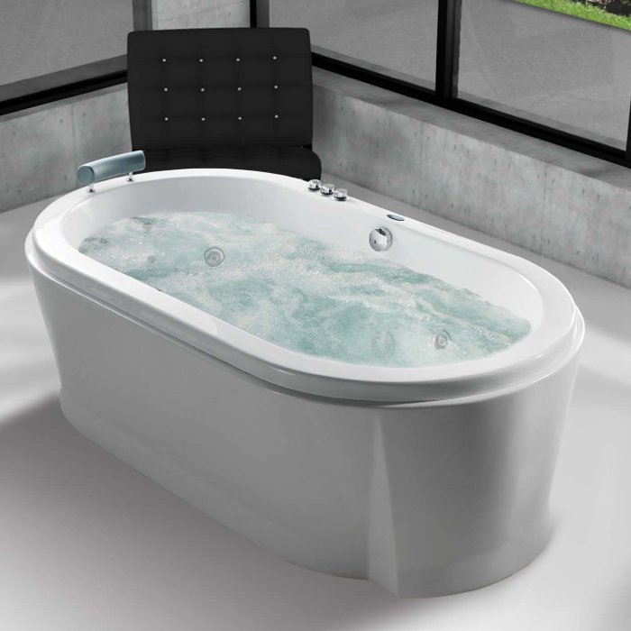 Giorgio Miskaki Calypso Modern Oval Free Standing Bath Tub 180×100