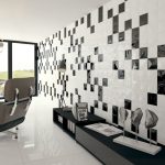 Πλακακια-τοιχου-σαλονιου-λευκα-μαυρα-γυαλιστερα-3D-15χ15-Summit