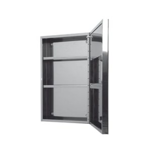 Stainless Steel Cabinet with Led Lighted Mirror 40x67 Karag PIC007