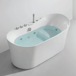 Modern Oval Free Standing Whirlpool Bath Tub 149x76 Karag Elena K-1306