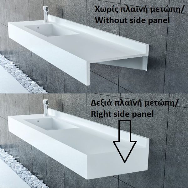 With or without right side panel Sanitec Monobloc