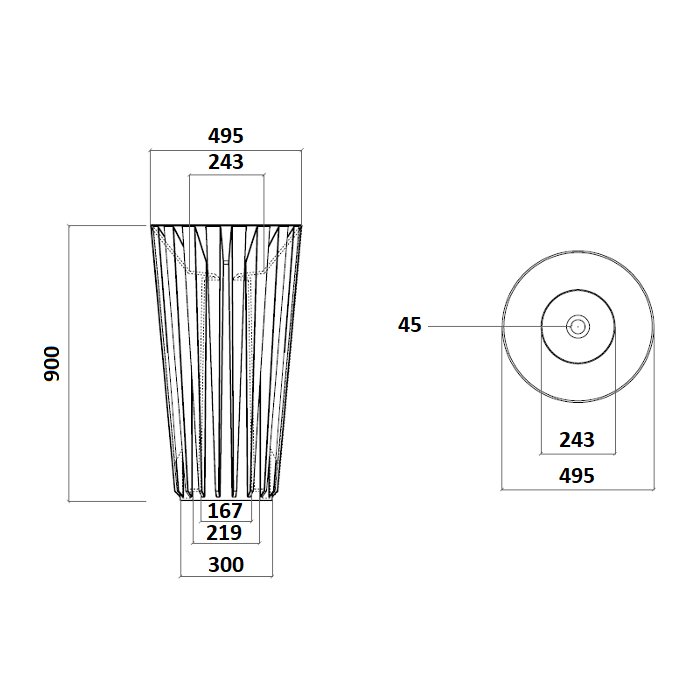 Μοντερνος στρογγυλος νιπτηρας μπανιου ελευθερης τοποθετησης απο γυαλι Glass Design Aquarama