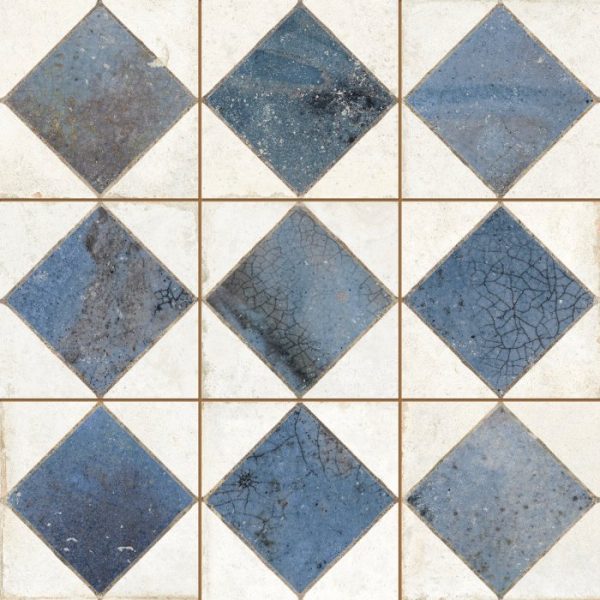 Παραδοσιακα μπλε πλακακια patchwork με γεωμετρικα σχεδια 33χ33 FS Arles Blue Peronda