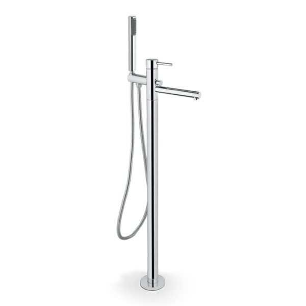 Modern chrome floor standing bath taps Cyrcus 70065-100 Armando Vicario