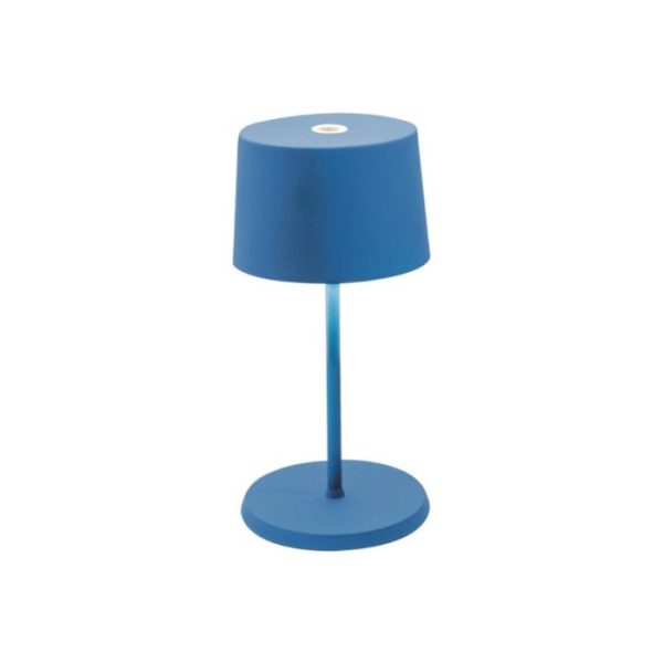 Blue Modern Rechargeable Touch Dimmable Outdoor Children Table Lamp Led LD0860K3 Olivia Mini Zafferano