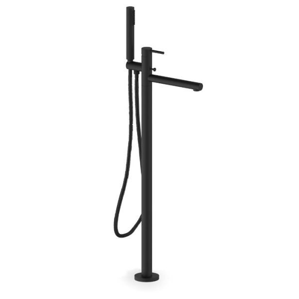 Modern black mat free standing tub faucet Cyrcus 70065-400 Armando Vicario