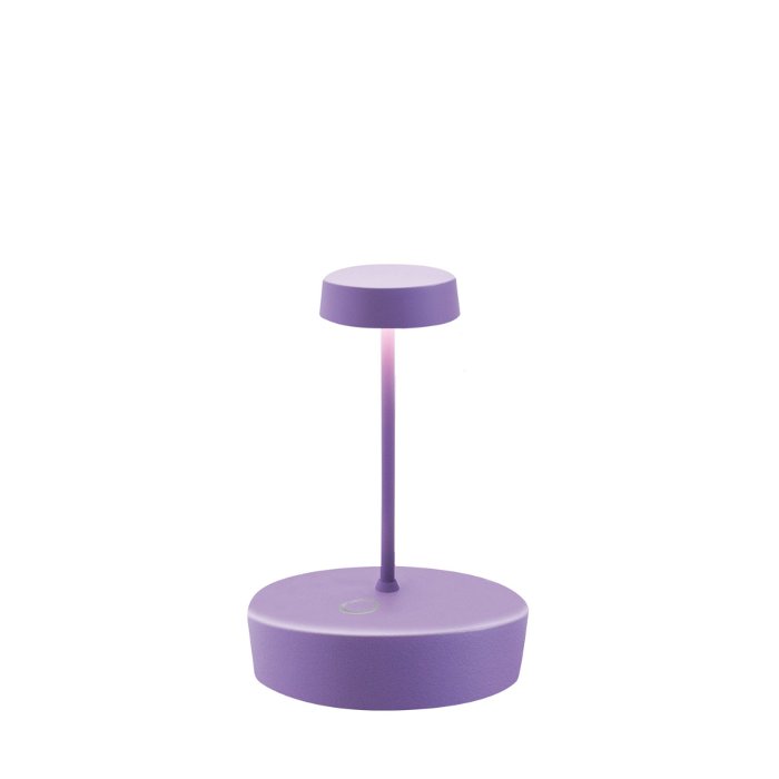 Purple Lilla Modern Rechargeable Touch Outdoor Table Lamp Led LD1011L3 Swap Mini Zafferano