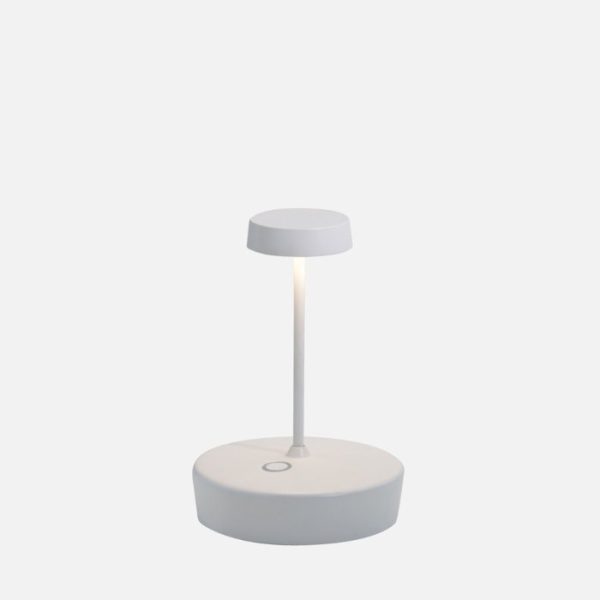 White Modern Rechargeable Touch Outdoor Table Lamp Led LD1011B3 Swap Mini Zafferano