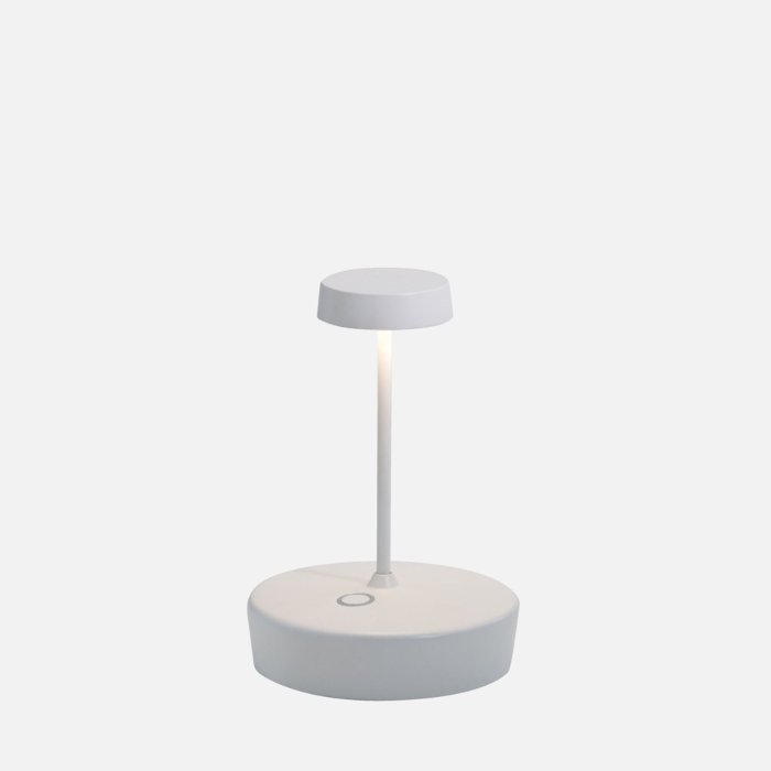 White Minimal Rechargeable Touch Outdoor Table Lamp Led  LD1011B3 Swap Mini Zafferano