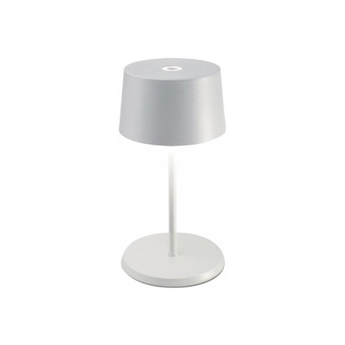 White Modern Rechargeable Touch Dimmable Outdoor Table Lamp Led LD0860B3 Olivia Mini Zafferano