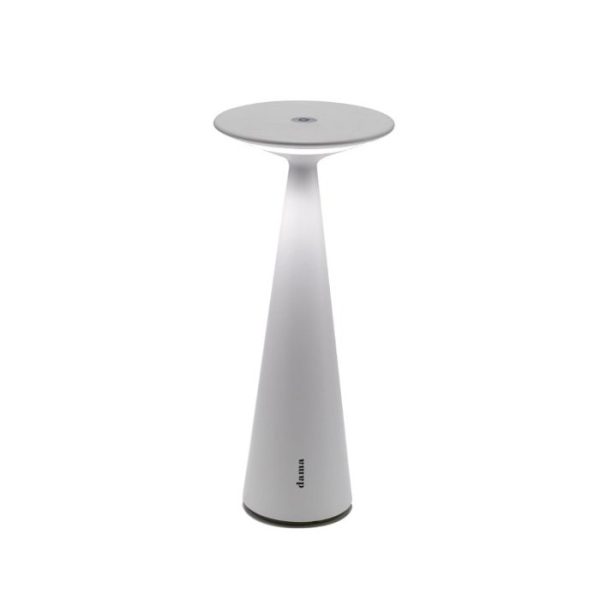 White Bedside Lamp Decorative Rechargeable Touch Dimmable Outdoor LD0610B3 Dama Zafferano