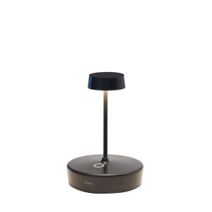Black Minimal Rechargeable Touch Outdoor Table Lamp Led LD1011N3 Swap Mini Zafferano