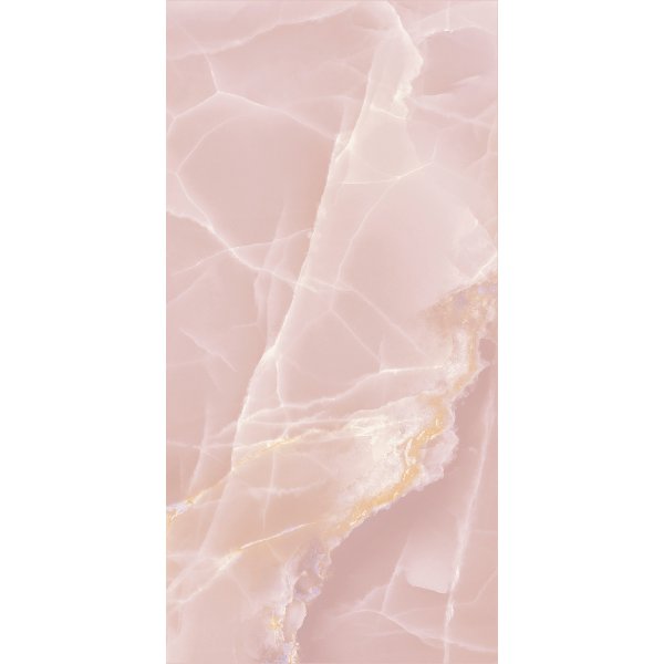 Μεγαλα ροζ πλακακια τοιχου κουζινας γυαλιστερα σαν ονυχας 120χ60 Onyx Rose Baldocer