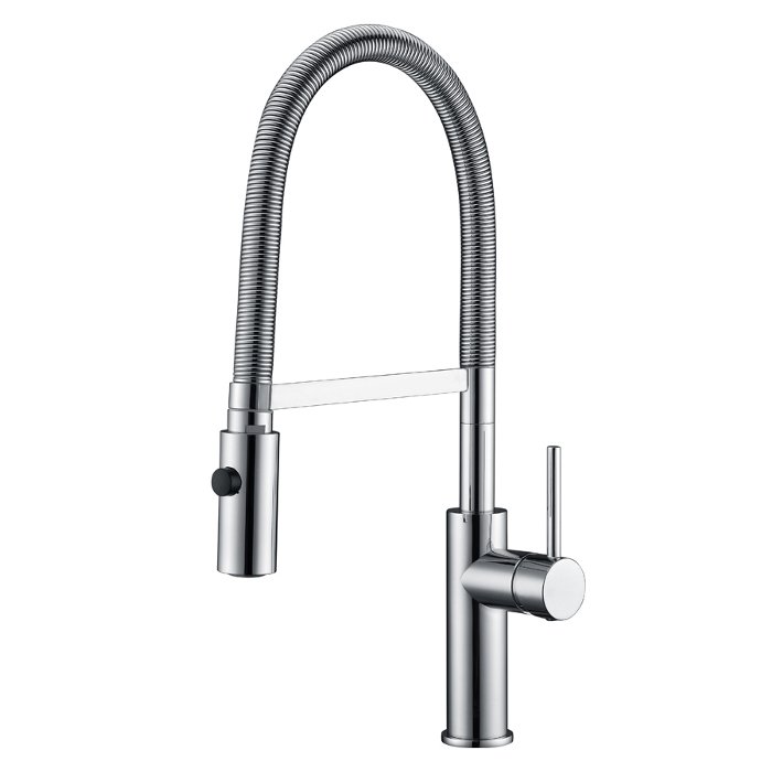 Professional Kitchen Mixer Tap with 2-Way Pull Out Flexible Spray Torino Imex