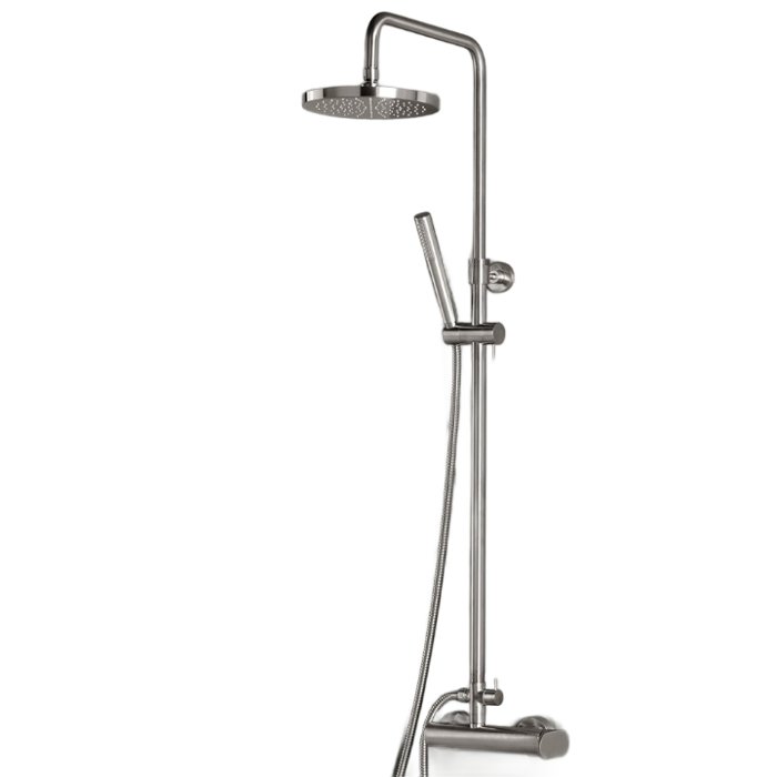 Satine Adjustable Shower System Kit with Round Shower Head Ø20 Slim 500065-110 Armando Vicario