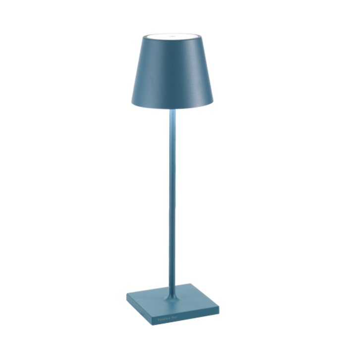 Blue Modern Rechargeable Touch Dimmable Outdoor Table Lamp Led Poldina Zafferano LD0340A3