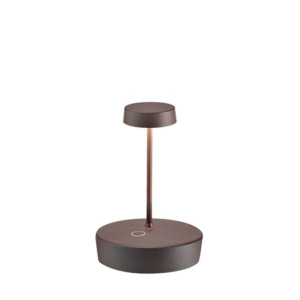 Brown Modern Rechargeable Touch Outdoor Table Lamp Led LD1011R3 Swap Mini Zafferano