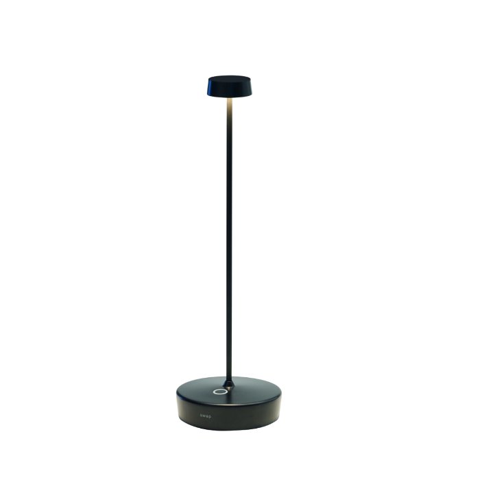 Black Modern Rechargeable Touch Outdoor Table Lamp Led LD1010N3 Swap Zafferano